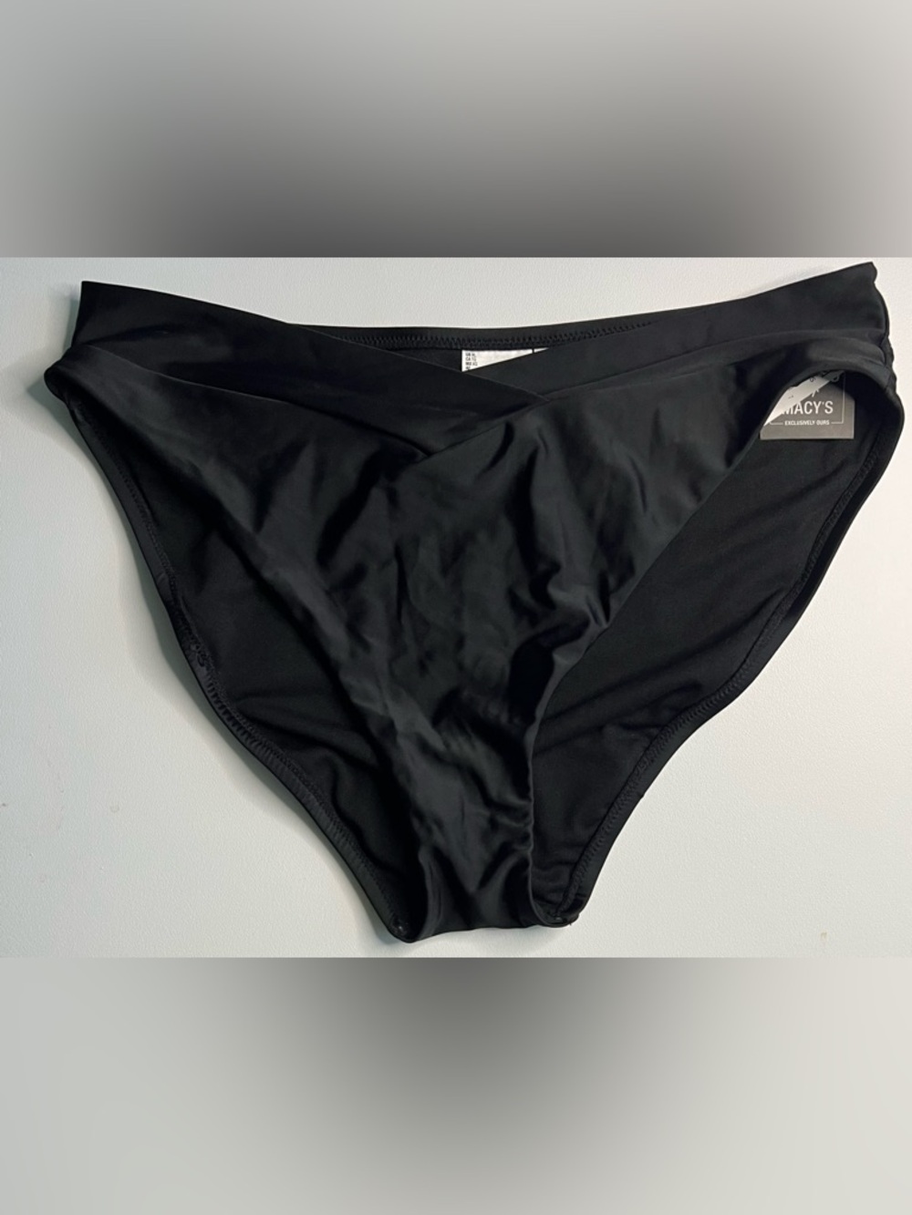 NWT Bar III Black Bikini Bottoms with V-Waistband